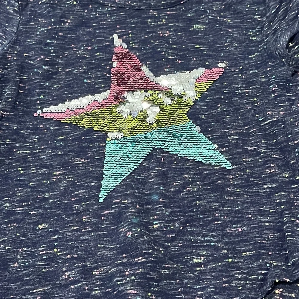 Gap Girls Short Sleeve Flip Sequins T-Shirt Size Small 6/7